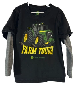 John Deere Boys' Little Tractors & Plows All Thermal Tee, Layered Size 4. C8 - Picture 1 of 3