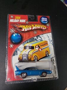 Hot Wheels Holiday Rods BLUE '70 Plymouth Superbird Larry Wood Real Riders new!!