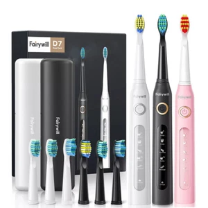 Fairywill Sonic Electric Toothbrush Rechargeable Brush Heads 507 Model Series D7 - Picture 1 of 30