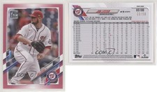 2021 Topps Update Mother's Day Hot Pink /50 Jon Lester #US100