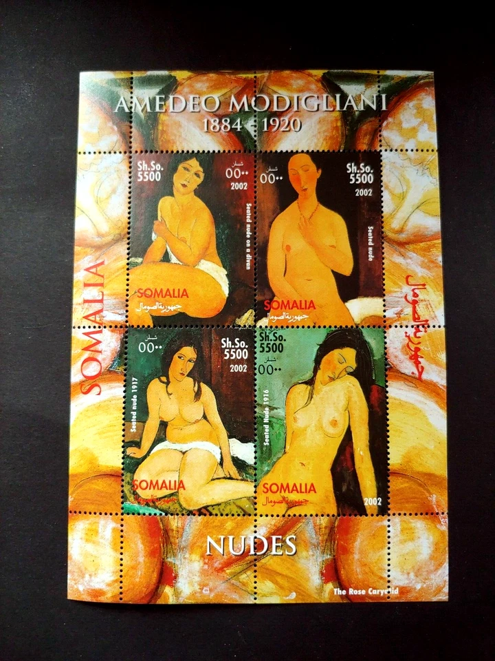 2002 ART PAINTINGS SHEET VF MNH SOMALIA K2 - Image 1 of 1
