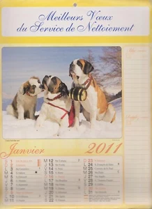 calendrier 2011 - service de nettoiement illustré animaux/nature   - Imagen 1 de 2