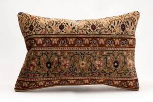 Kilim Pillow Cover, 16x24 inc, Vintage Sofa Pillow, Handmade Decorative Pillow - Picture 1 of 6
