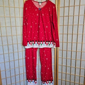 Elegant Emily Christmas Snowman Pajamas - Picture 1 of 5