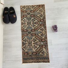 Handknotted indoor mats,vintage turkish rug,bath room rug