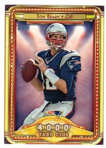 2013 Topps 4000 Yard Club Tom Brady New England Patriots # 4 - Picture 1 of 1