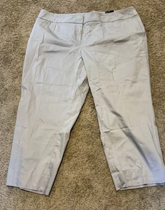 Avenue Damen Hose Übergröße 20 vorne flach hellgrau knöchellang neu mit Etikett - Bild 1 von 7