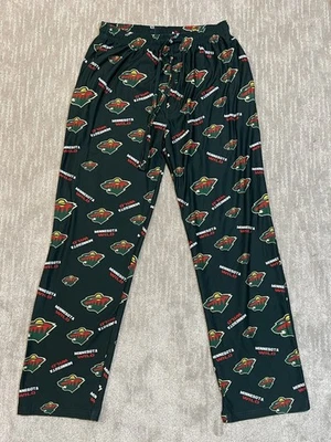 MN Wild Adult Medium Sideline Apparel Pajama Pants Green - Image 1 of 3