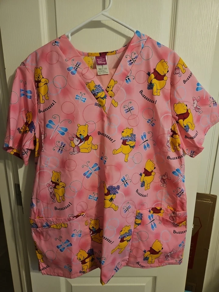 Winnie The Pooh Nurse Scrubs - Image 1 of 4