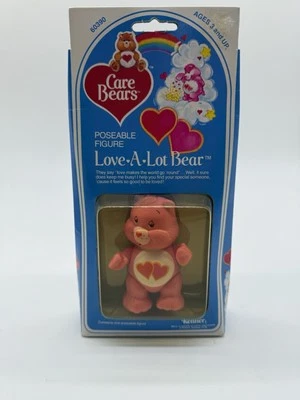 Vintage 1984 Kenner Care Bears Love A Lot Bear Poseable Figure Old Stock 60390 - image 1 of 4