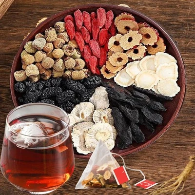 Ginseng Ten Treasures Té Hígado Té Rojo Fecha Salud Renal Té Renal  Foto 1 de 4