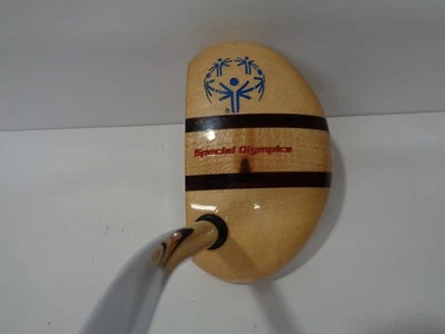 Musty Putters Special Olympics Mallet Wooden Putter Steel Shaft Right Hand 33.5" - Image 1 of 4