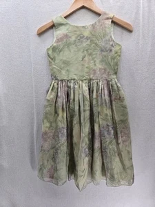 Vestido para niña POSIES vintage floral sin mangas forro de seda floral talla-6X - Imagen 1 de 10
