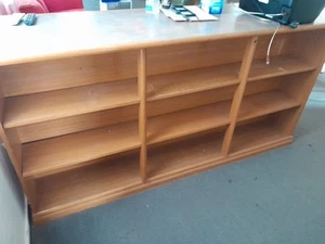Shop counter with shelving both sides. 2m x 1050 high x600 wide. - Picture 1 of 2