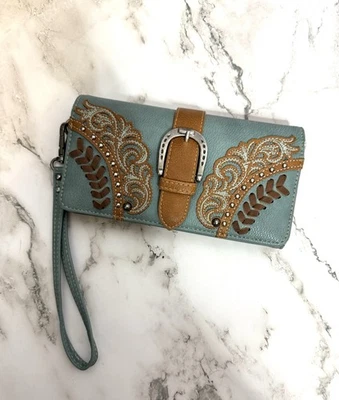 Montana West Wallet Western Rustic Turquoise Color  - Image 1 of 4