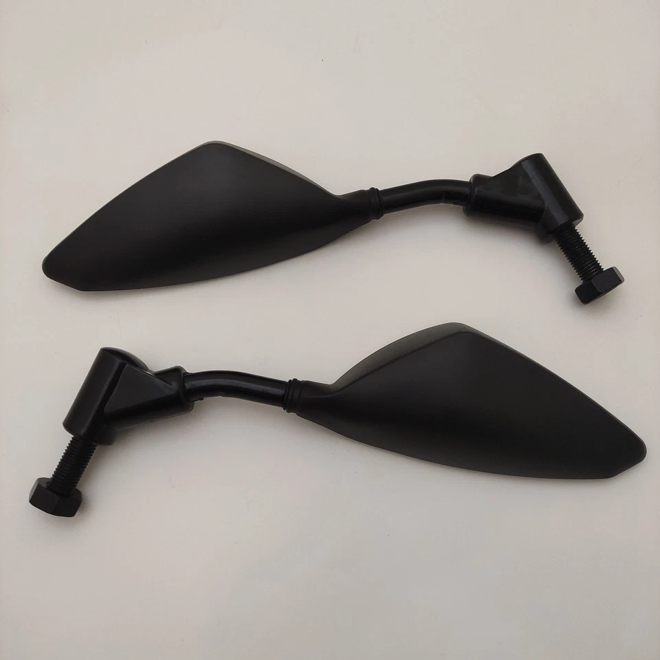 Coppia Specchietti Retrovisori Specchi Universali a Manubrio Nero per Moto Naked - Imagen 1 de 1
