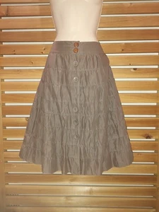 Brown Tiered Cotton Flare Cottage Peasant Boho Prairie NEW Mossimo Size 6 SKIRT - Picture 1 of 10