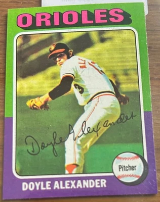 1975 Topps Baseball Mini DOYLE ALEXANDER #491 Orioles 🔥 NM-MT 🔥 Awesome Card - Image 1 of 2