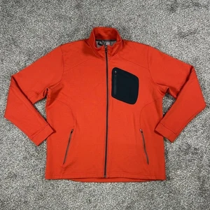 Smartwool Synergy Jacket Merino Wool Softshell Men XL Rust Full Zip Black Pocket - Picture 1 of 17