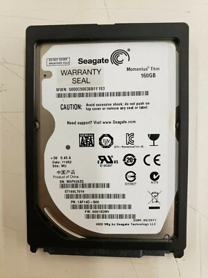 Clean Pulls, Seagate, ST160LT016,  Momentus 160GB 7200RPM SATA 3Gbps 16M HDD - Image 1 of 3
