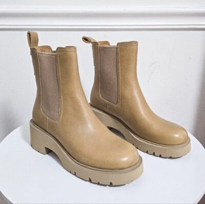 Camper Milah Botas Chelsea Cuero Beige Talla 38 Foto 1 de 4
