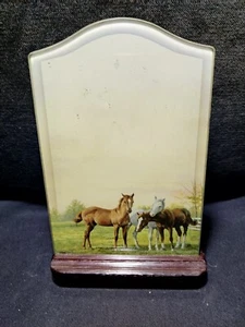 HORSE DECOR GLASS MEMO BOARD - Picture 1 of 4