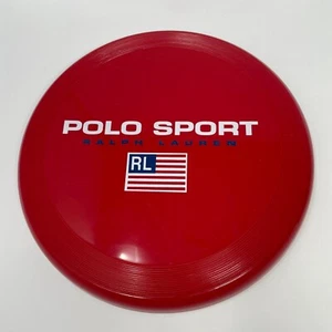 Polo Sport Ralph Lauren Red 10.5 Flying Disc Flag Logo Y2K Retro Beach VTG 90’s - Picture 1 of 12