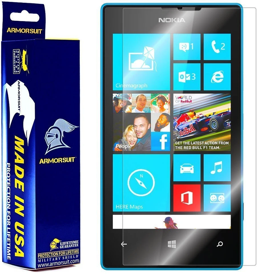 [Paquete de 2] ArmorSuit MilitaryShield Nokia Lumia 520 Protector de pantalla Película HD Foto 1 de 4