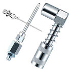 90 Degree Coupler Needle Nozzle Grease Injection Needle w/ Cap for Zerk Fitting