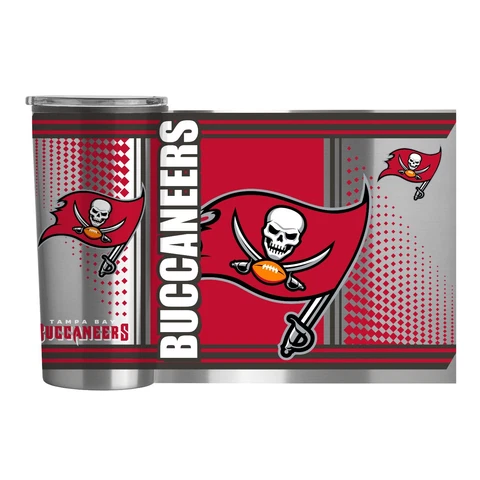 Tampa Bay Buccaneers NFL 20oz Fusion Stainless Steel Travel Tumbler FREE SHIP Cover