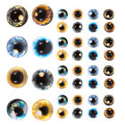 Blick-Perlen 8mm Rund Augen Cabochons 40 Stk. für Puppen DIY