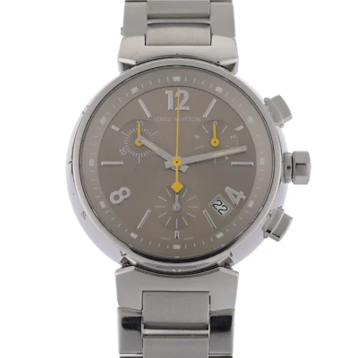 Reloj de mujer LV LOUIS VUITTON Tambour Q1322 marrón y plateado 34 mm Foto 1 de 4