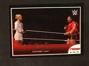 2016 Topps WWE Road to Wrestlemania #32 Rusev and Lana - Picture 1 of 2