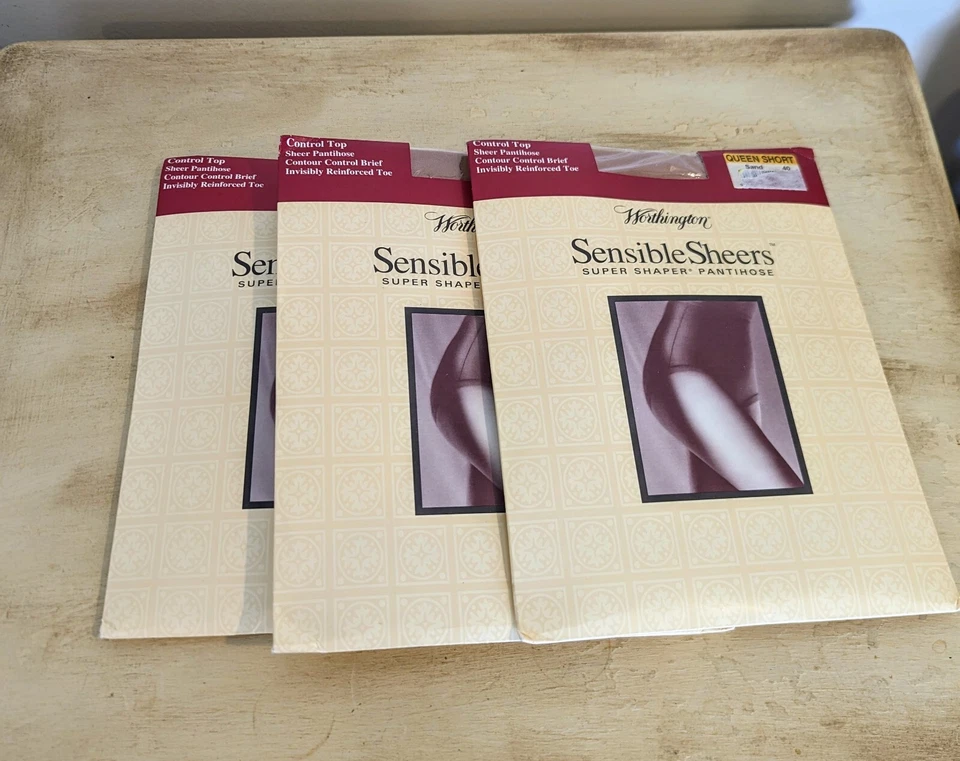 Juego de 3 PANTIMEDIAS Worthington Sensible Sheers Queen Top Corto Control Arena Foto 1 de 4