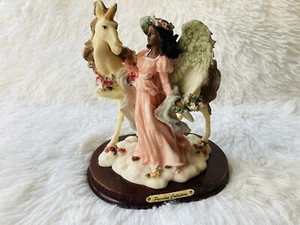 SERAPHIM Classics Precious Collection Guardian Nature Angel On Horse - Picture 1 of 12