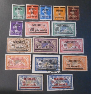 MEMEL Litauen Klaipeda 1920 F. Frankreich 1900-06 SVR 16V.Cpl Satz MNH/MH/US M.18/33 - Bild 1 von 1