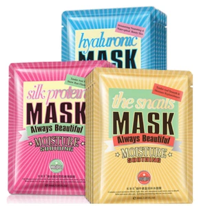 Máscara facial 3D con humedad coreana siempre hermosa - halyurónica, caracol, proteína de seda - Imagen 1 de 5