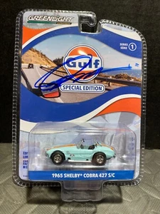 1/64 GREENLIGHT GULF 1965 HELBY COBRA 427 S/C BY PETE BROCK AT BARRETT JACKSON - Picture 1 of 2
