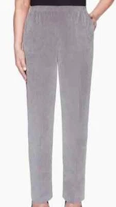 Alfred Dunner Cordhose Größe 16 grau elastischer Bund neu mit Etikett - Bild 1 von 1