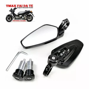 SPECCHI SPECCHIETTI MANUBRIO YAMAHA TMAX 500 2001 2002 2003 2004 2007 NERO - Imagen 1 de 6