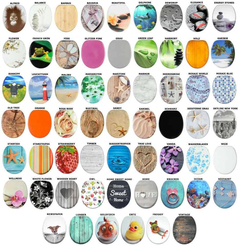 WC SITZ TOILETTENDECKEL KLODECKEL KLOBRILLE WC DECKEL TOILETTENSITZ WC BRILLE - Bild 1 von 1