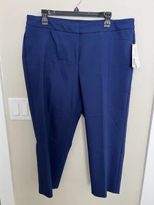 Investments II “The Fifth Ave Fit” Crop Pants- Blue-New With Tags-Plus Size 14W - Picture 1 of 6