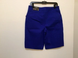 Attyre New York Samantha Damenshorts Stretch Größe 10 blau neu mit Etikett! #Bx29-L - Bild 1 von 6
