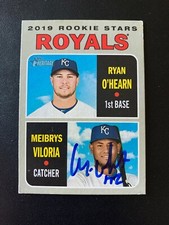 Meibrys Viloria Signed 2019 Topps Heritage Rookie Card Kansas City Royals COA