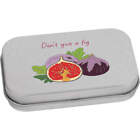 'Don’t give a fig' Metal Hinged Tin / Storage Box (TT038960)