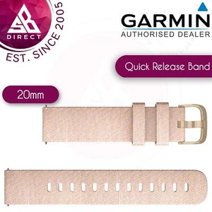 Garmin Quick Release 20mm Watch Strap Band│For Approach S12-S40-S42 │Pink Nylon - Picture 1 of 3
