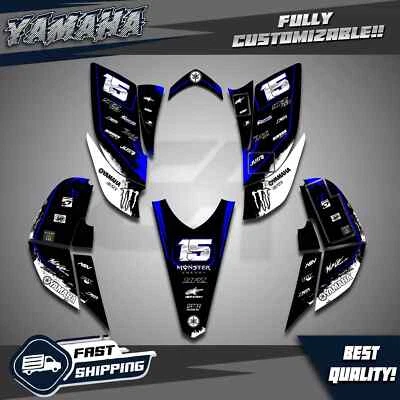 Yamaha YFZ 450 Kit Gráficos 2003 2004 2005 2006 2007 2008 Pegatinas Calcomanías Kit Foto 1 de 4