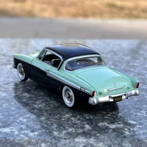 GFCC 1/43 Model Studebaker Speedster Coupe 1955 Black/Green Diecast Car - Picture 1 of 4