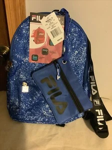 Fila Mini Backpack, Blue Multi, 2 Piece Set ~Hailee~ NWT $40 - Picture 1 of 5