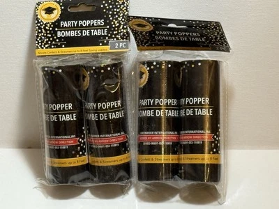 Transmisor de confeti de graduación para fiesta Streamer Poppers 2/Paquete Foto 1 de 3